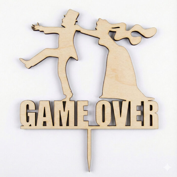 Topper na Tort Weselny Game Over – Uciekający Pan Młody | Śmieszna ...